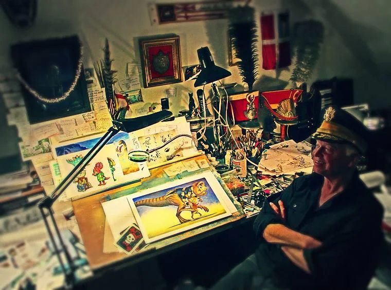 Donald Grant dans son atelier