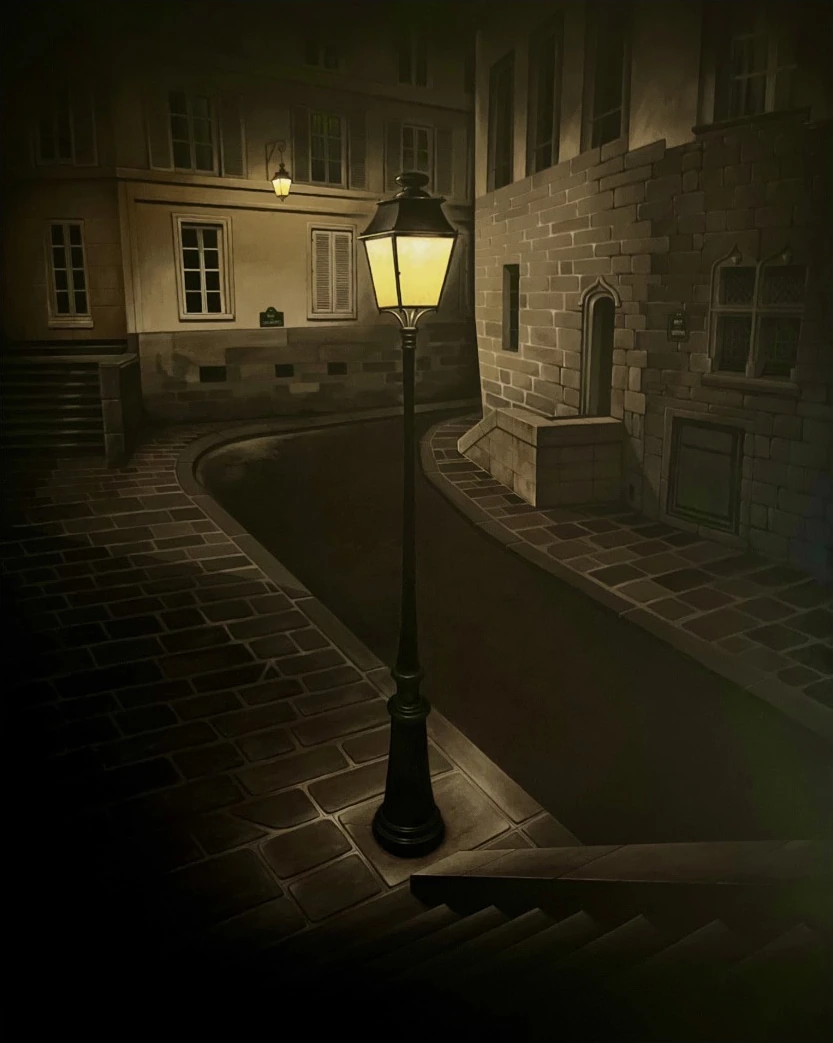 Pénombre 7. Nuit blanche — Acrylique sur toile, 81 × 65 cm